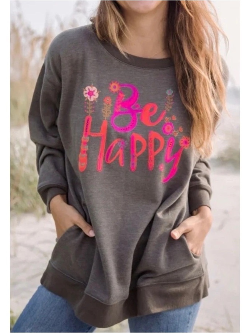 Natural Life ‘Be Happy’ Sweatshirt
